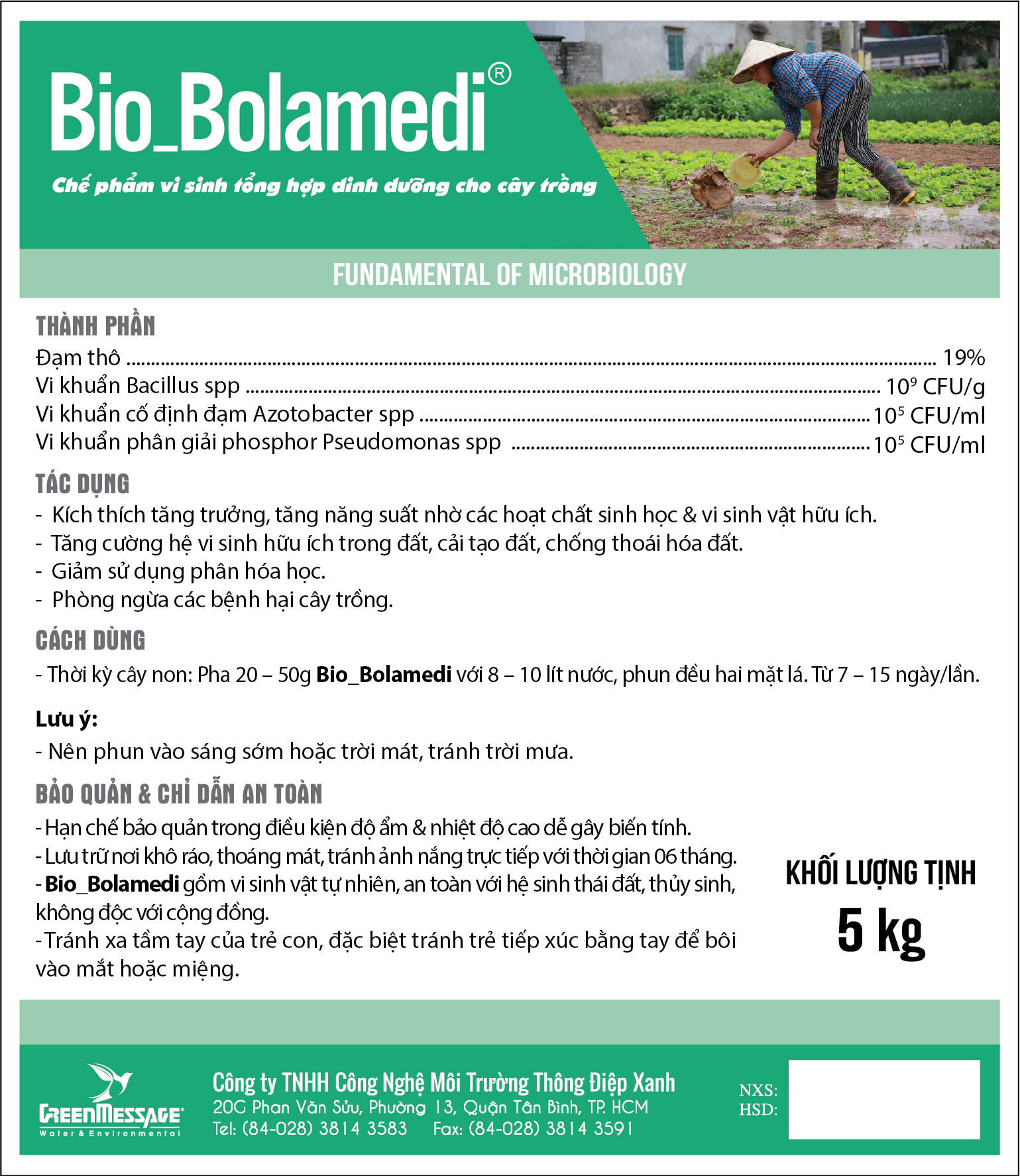Bio_Bolamedi - Chế phẩm vi sinh tổng hợp dinh dưỡng cho cây trồng