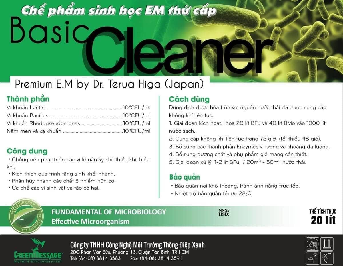 Basic Cleaner - Chế phẩm sinh học EM thứ cấp