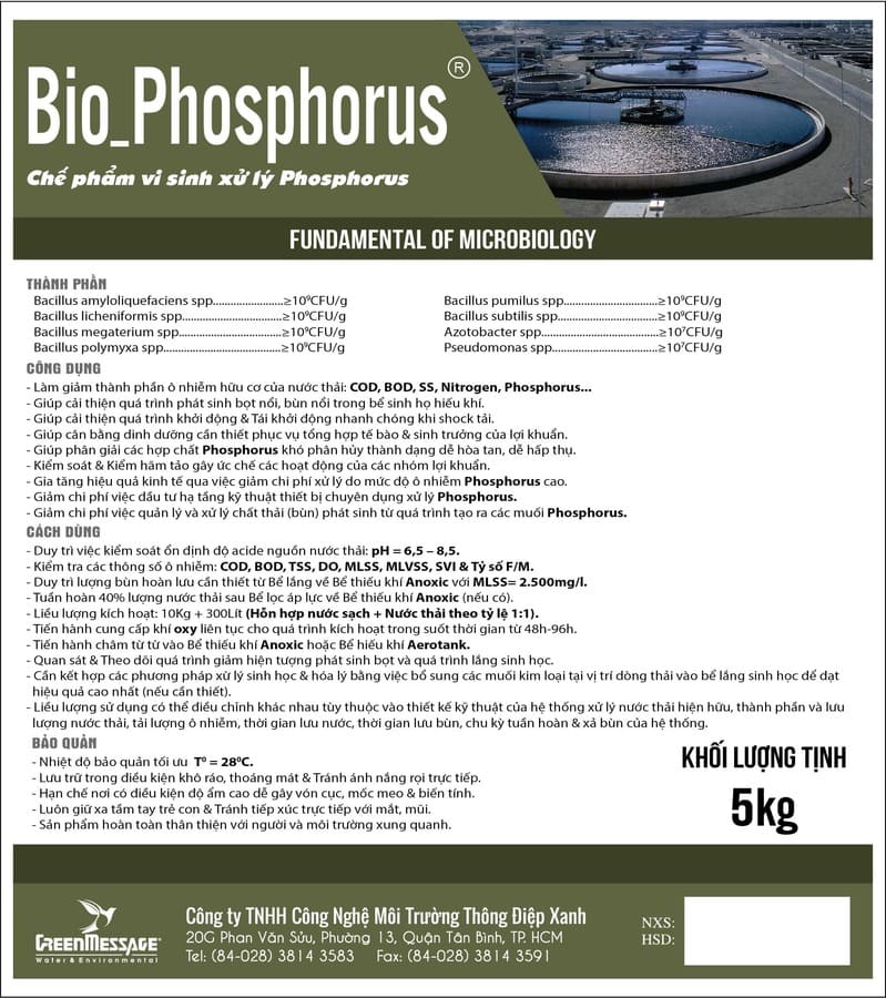 Bio_Phosphoruss - Chế phẩm vi sinh xử lý Phosphorus